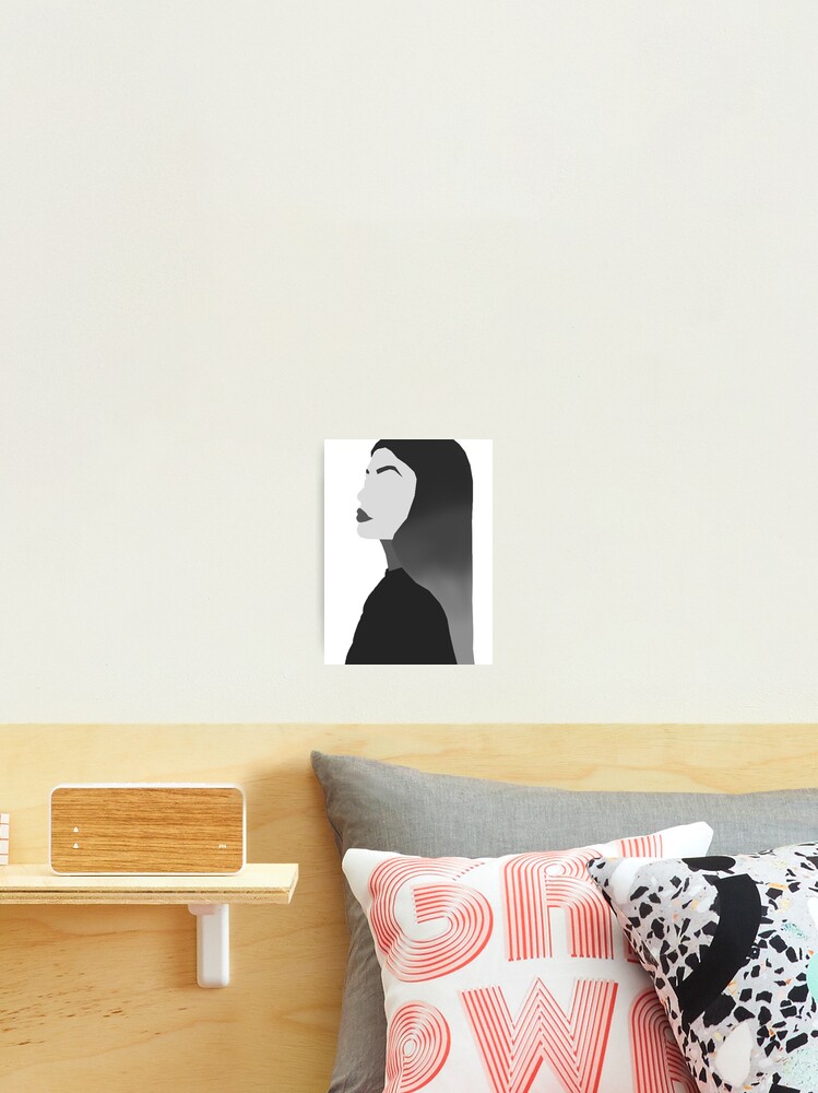 Kylie Jenner Minimalist Profile Portrait Photographic Print