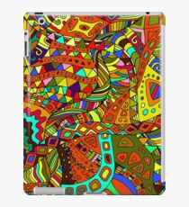 Beautiful, decorative, psychedelic hippie background. iPad Case/Skin