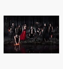 Season 5 of The Vampire Diaries Photoshoot: Cast Photographic Print