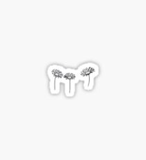 three little daisies Sticker