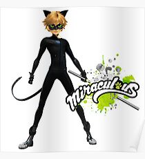 MIRACULOUS LADYBUG, CAT NOIR Poster