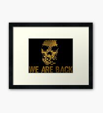 the skull back to us Framed Print
