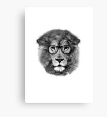 Nerd Lion Canvas Print