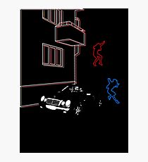 Science Fiction Neon Blur Photographic Print
