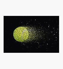 Tennisball Glitzer Fotodruck