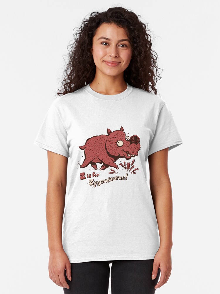 Alternate view of Z is for Zygomaturus! Classic T-Shirt