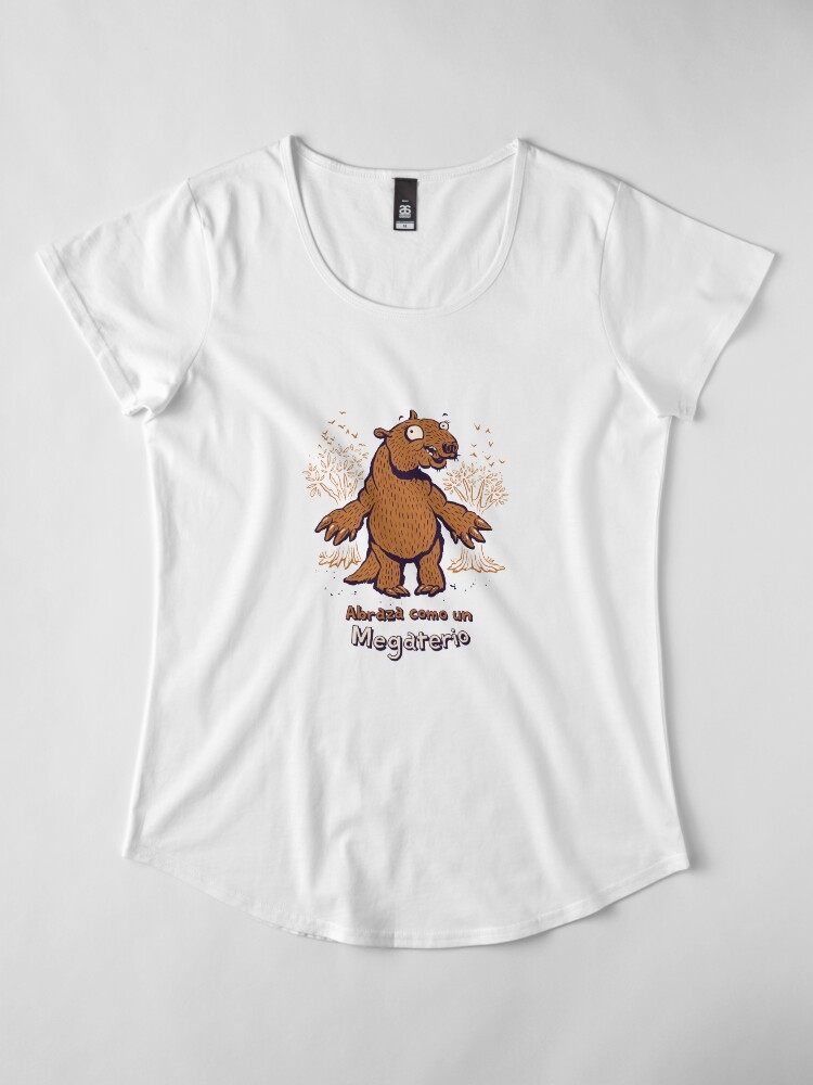 Alternate view of Abraza como un Megaterio Premium Scoop T-Shirt