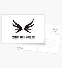 Combat Angel Black Postcards