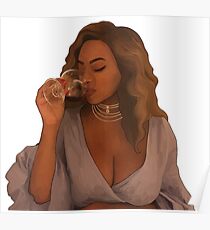Beyonce digital drawing Poster