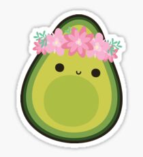 FLOWER CROWN AVOCADO Sticker