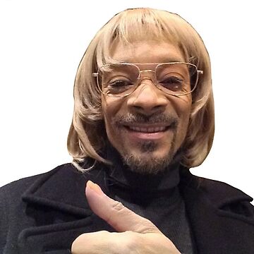 Snoop Dog Wig Thumbs Up Sticker Sticker