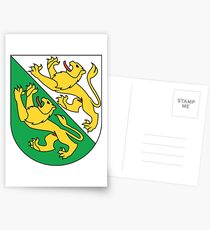Coat of Arms of Canton of Thurgau, Switzerland Postcards