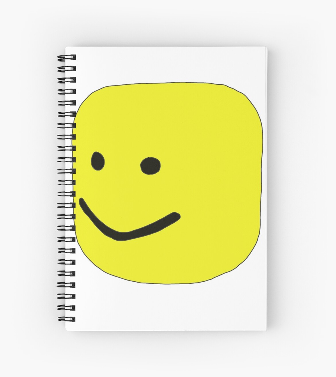Roblox Oof Spiral Notebook By Leo Redbubble - bighead roblox drawing