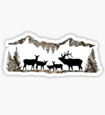 Elk Landscape Sticker