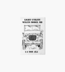 Light Utility Willys Model MB Jeep (1) Art Board