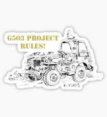 G503 jeep project rules! Sticker