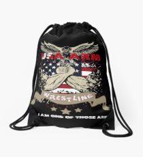 Arm wrestling Drawstring Bag