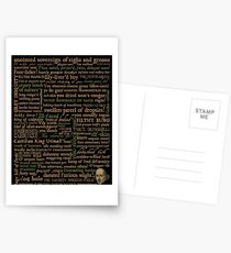 Shakespeare Insults Dark - Revised Edition (by incognita) Postcards