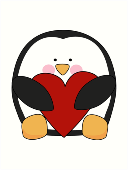 valentines penguin teddy