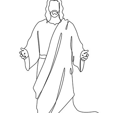 jesus on the cross drawing easy - Clip Art Library