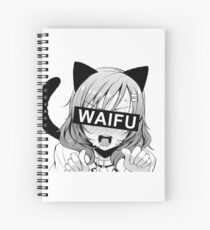 Neko Girl Waifu - Anime Spiral Notebook