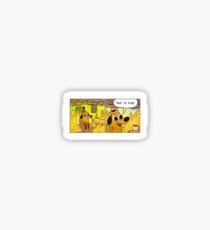 "This is fine" meme Sticker