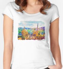 Park Guell Barcelona Women's Fitted Scoop T-Shirt