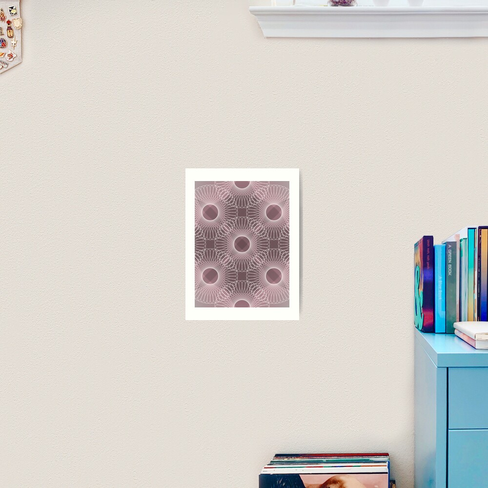 Circled in Shades of Rose Pink Art Print