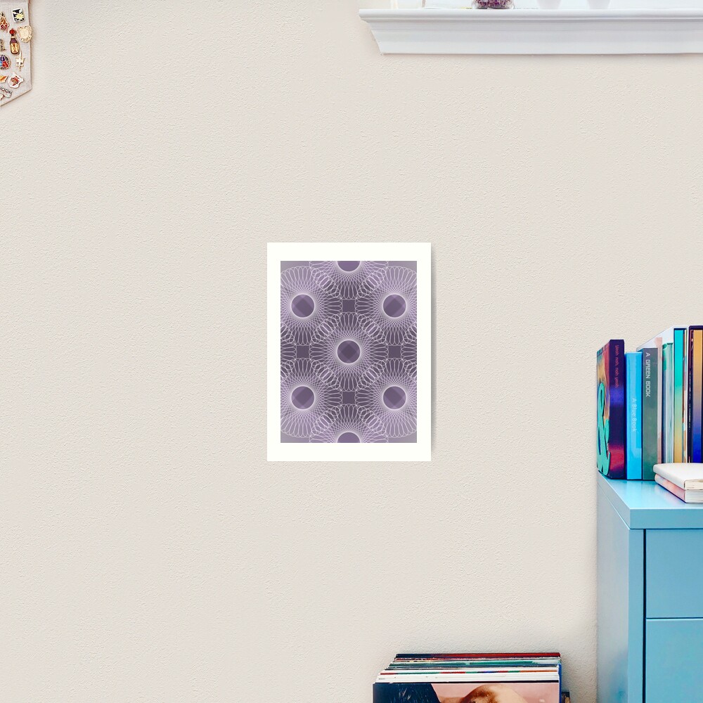 Circled in Shades of Amethyst Purple Art Print
