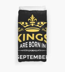 Kings Are Born In September Duvet Cover