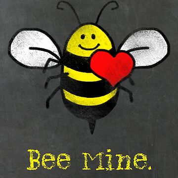 Bee Mine cute bee with heart for Valentines Day Kids T-Shirt by