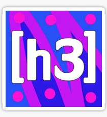 h3 productions Sticker