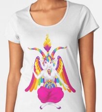 1997 Neonregenbogen Baphomet Frauen Premium T-Shirts