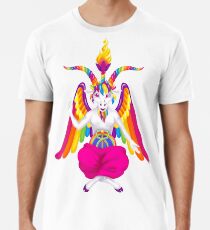 1997 Neon Rainbow Baphomet Premium T-Shirt