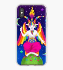 Vinilo o funda para iPhone 1997 Neon Rainbow Baphomet