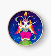 1997 Neon Rainbow Baphomet Clock
