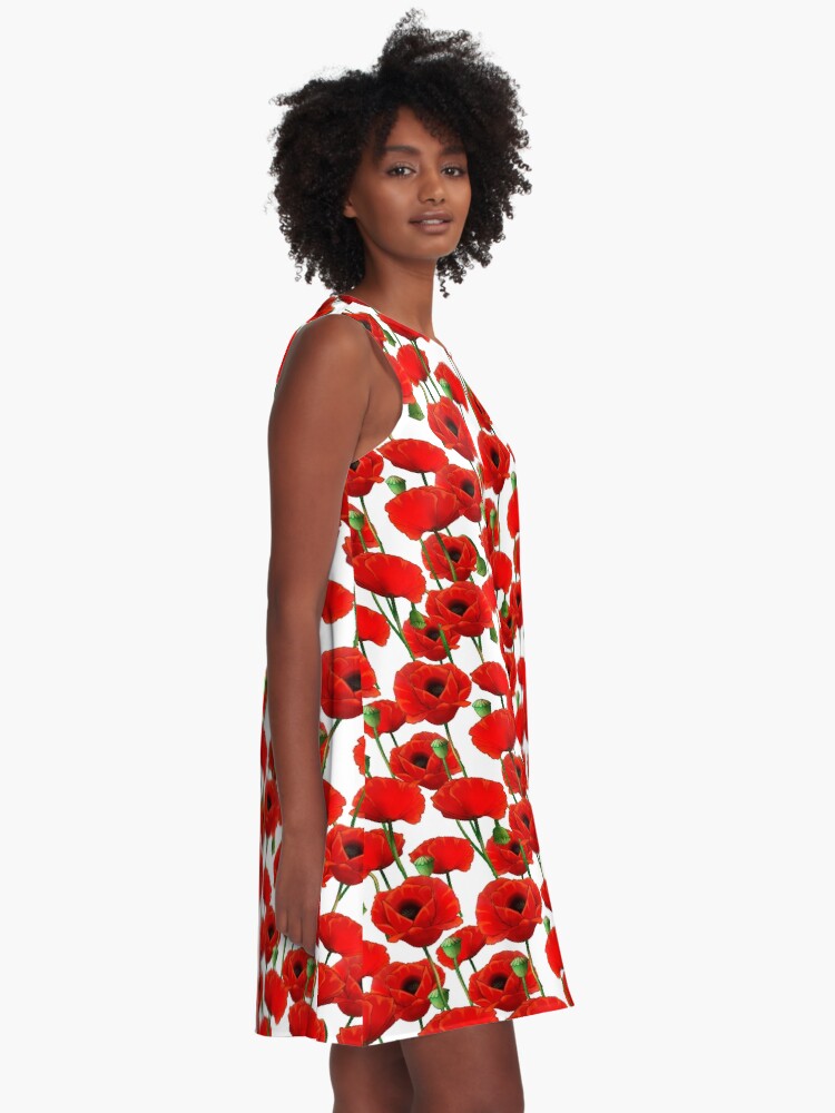 Alternate view of Poppy Pattern A-Line Dress