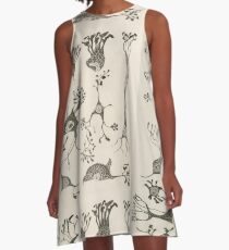 Vintage Neuron Cells A-Line Dress