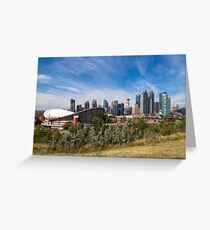 Calgary Skyline with Saddledome Greeting Card