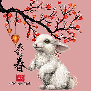 Chinese New Year Rabbit Zodiac 2023 Graphic by Apixsala · Creative