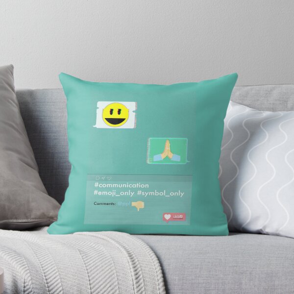 Emoji Throw Pillow