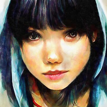 Cute Anime Girl | Art Board Print