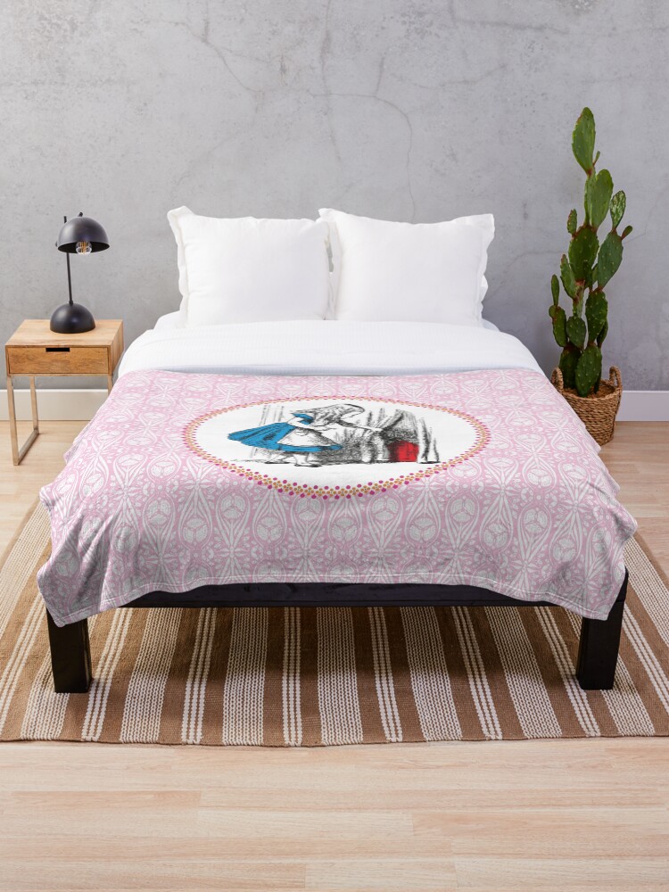 Alice In Wonderland Alice With Key In Hand Pulls Back The