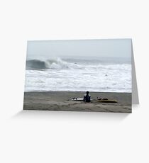 Japan surf check Greeting Card