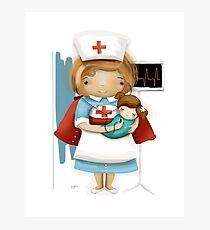 Die kleine Krankenschwester Fotodruck