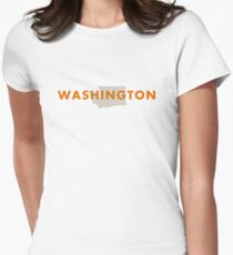 Washington - Red Women's Fitted T-Shirt