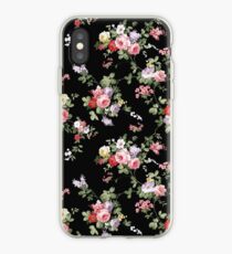 Vintage elegante Girly rosa rote modische Rosen mit Blumen iPhone-Hülle & Cover
