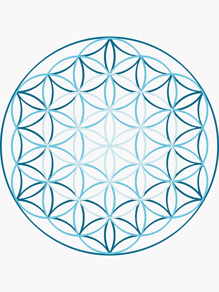 "Flower of Life" Sticker by symbols | Redbubble