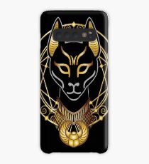 Goldener Bastet Hülle & Klebefolie für Samsung Galaxy