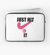 Feldhockey - Schlag es einfach! (Feldhockey-Slogan) Laptoptasche